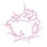Sticker Cochon Cartoon