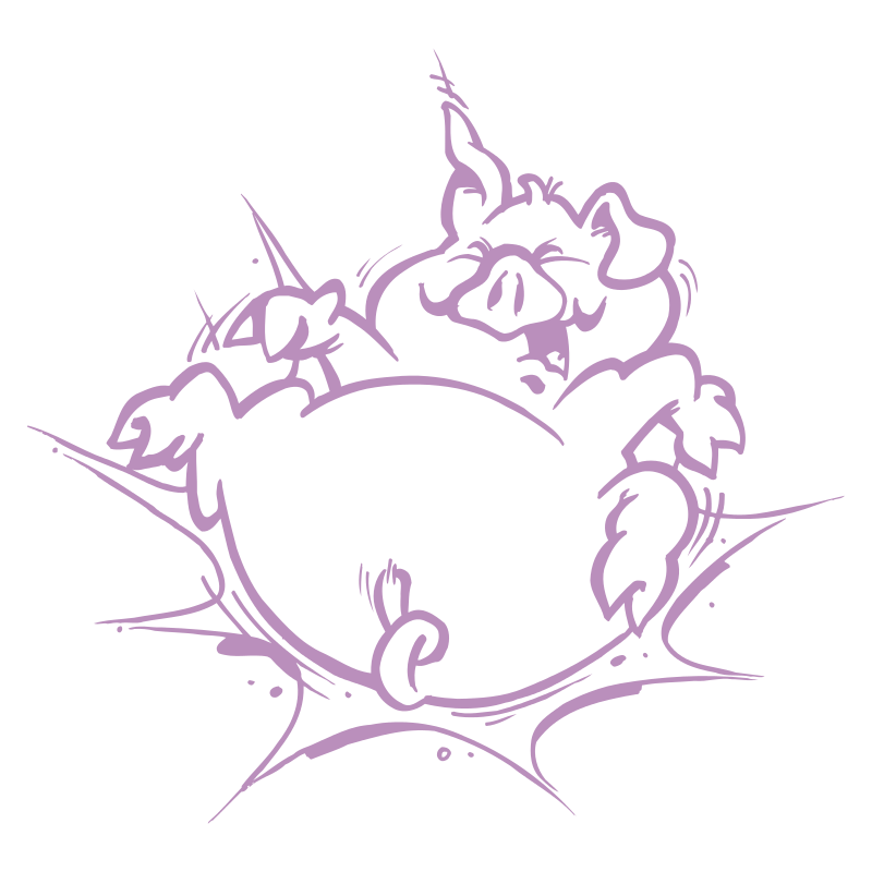 Sticker Cochon Cartoon