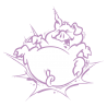 Sticker Cochon Cartoon