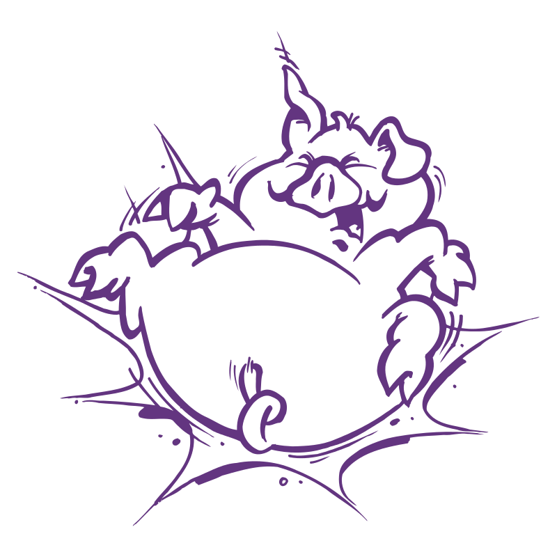 Sticker Cochon Cartoon