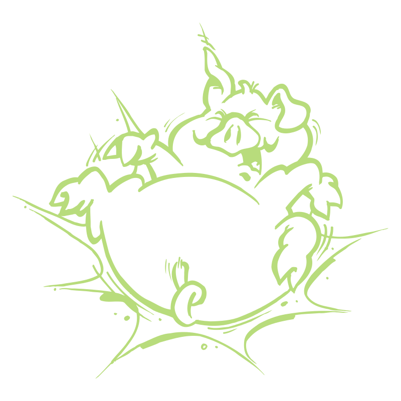 Sticker Cochon Cartoon