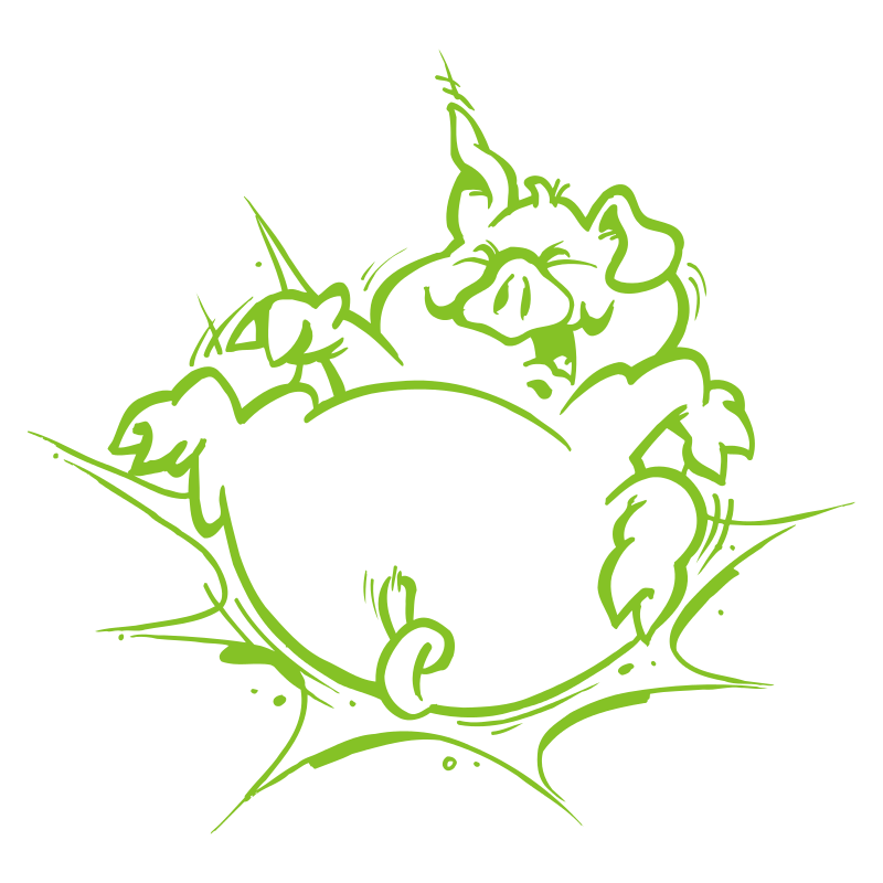 Sticker Cochon Cartoon