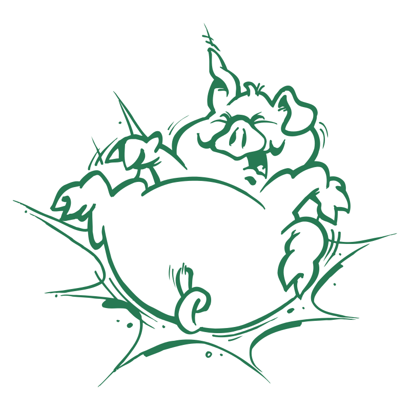 Sticker Cochon Cartoon