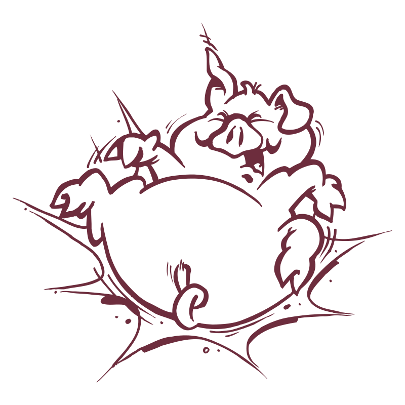 Sticker Cochon Cartoon
