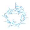 Sticker Cochon Cartoon