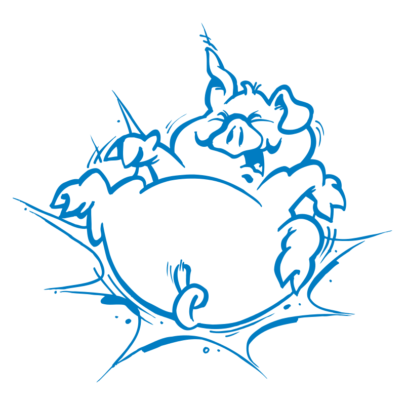 Sticker Cochon Cartoon