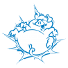 Sticker Cochon Cartoon