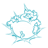 Sticker Cochon Cartoon