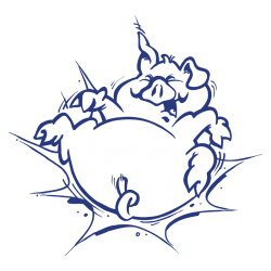 Sticker Cochon Cartoon