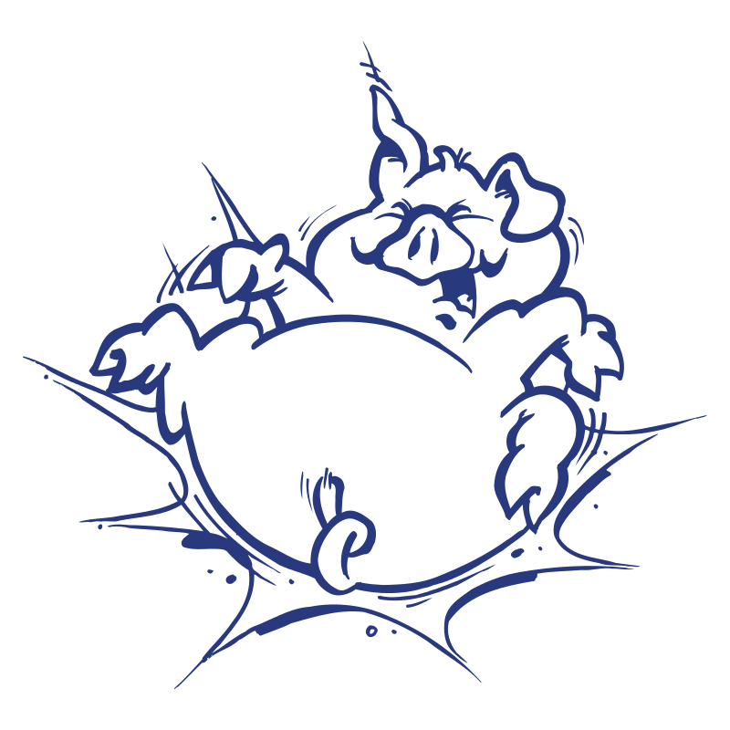 Sticker Cochon Cartoon