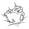 Sticker Cochon Cartoon