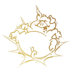 Sticker Cochon Cartoon