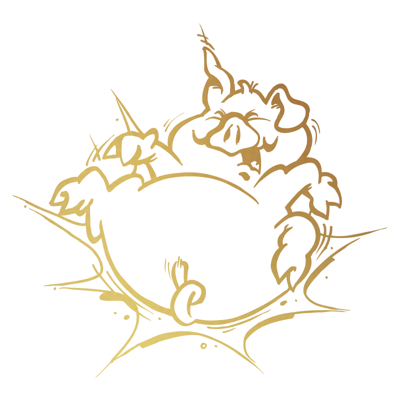 Sticker Cochon Cartoon