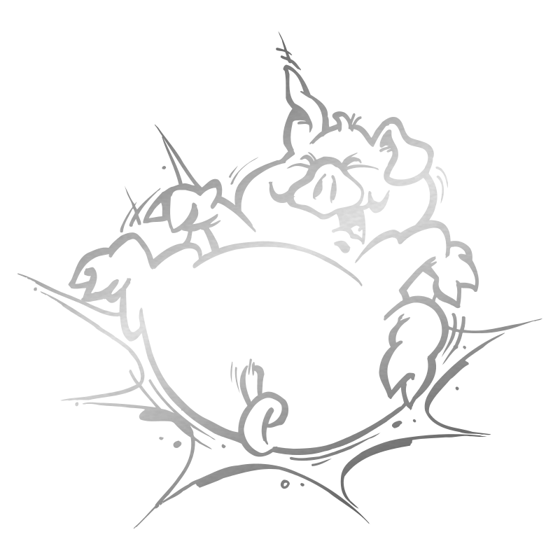 Sticker Cochon Cartoon