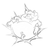 Sticker Cochon Cartoon