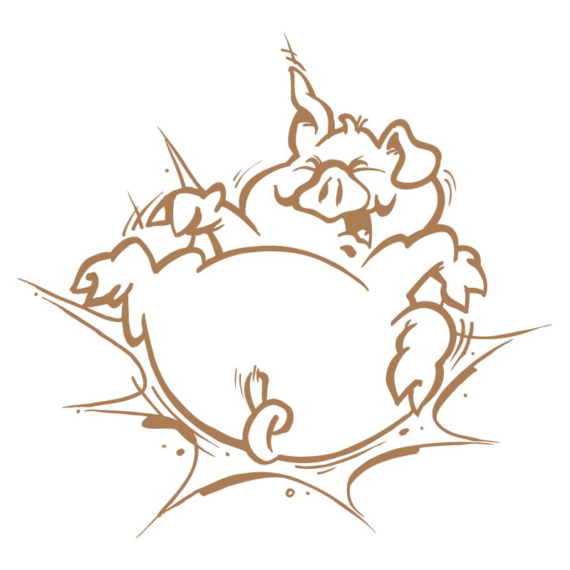 Sticker Cochon Cartoon