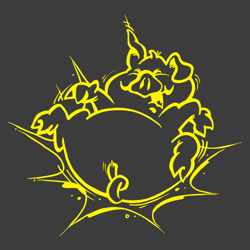 Sticker Cochon Cartoon