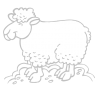 Sticker Mouton
