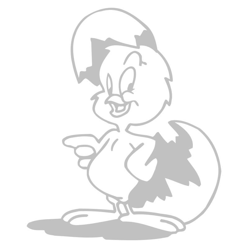 Sticker Poussin