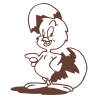 Sticker Poussin