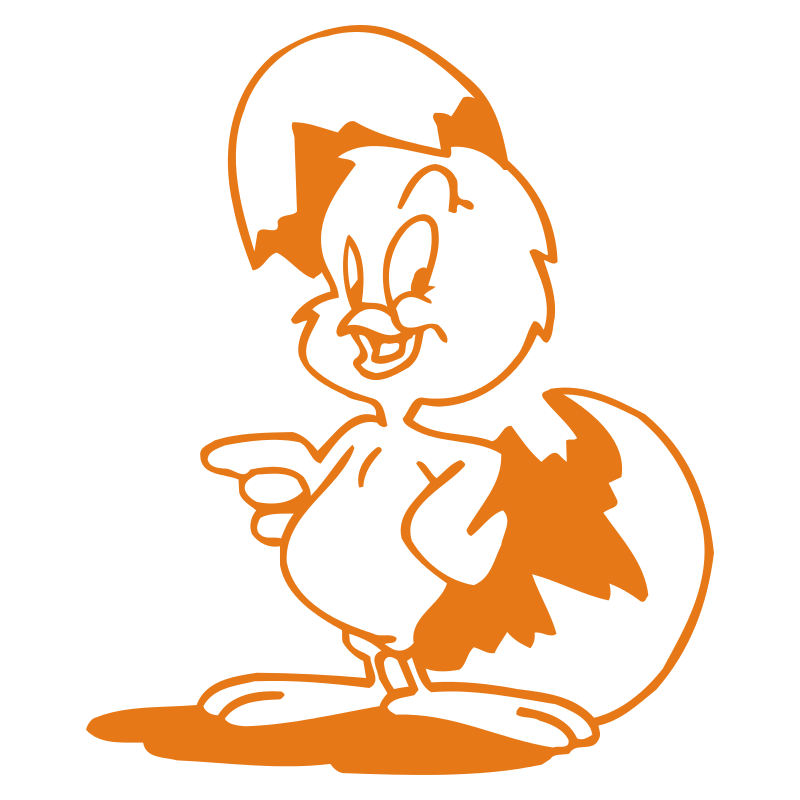 Sticker Poussin