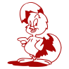 Sticker Poussin