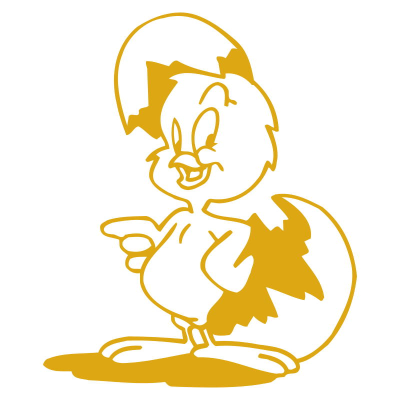 Sticker Poussin