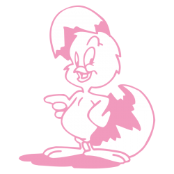 Sticker Poussin