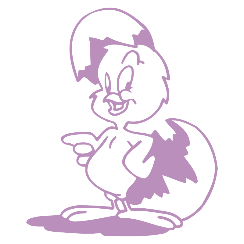 Sticker Poussin