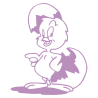 Sticker Poussin