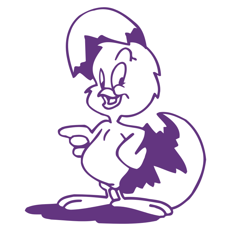 Sticker Poussin