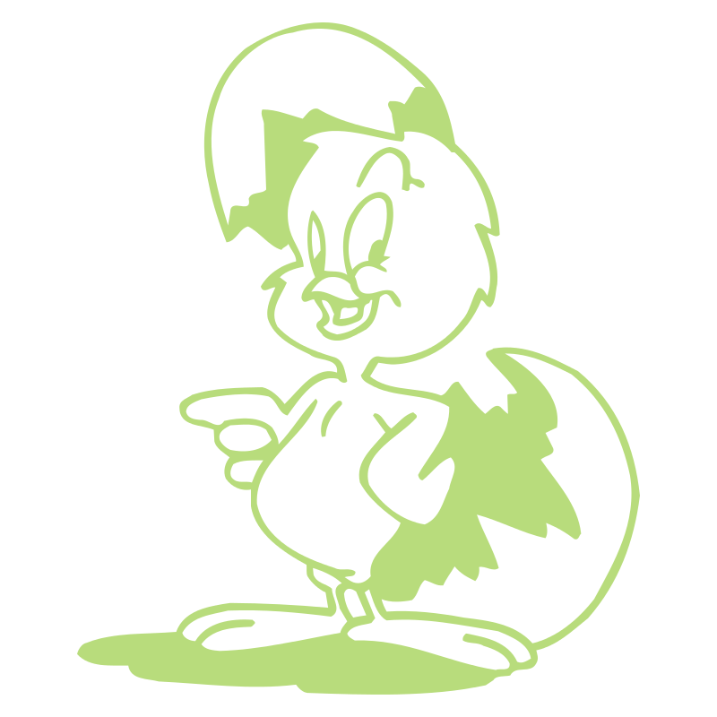 Sticker Poussin