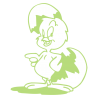 Sticker Poussin