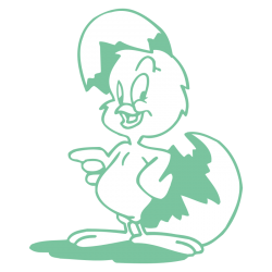 Sticker Poussin