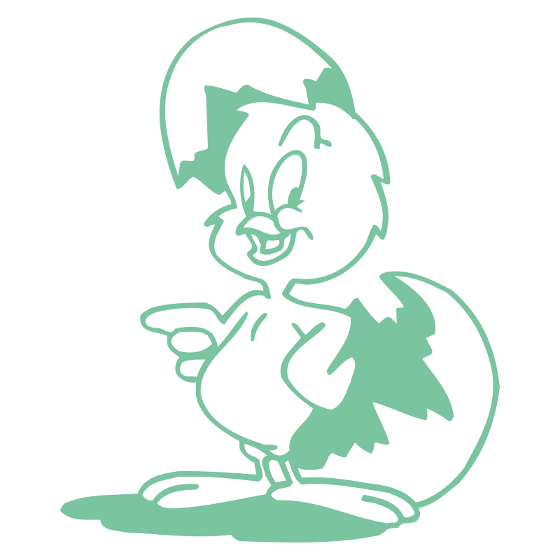 Sticker Poussin
