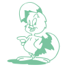 Sticker Poussin