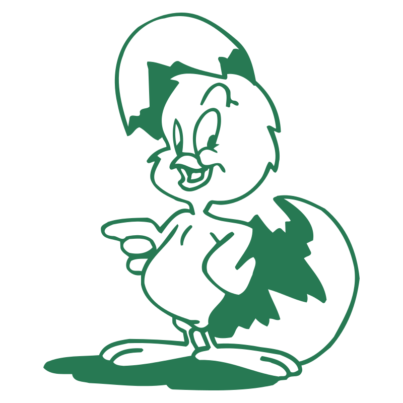 Sticker Poussin