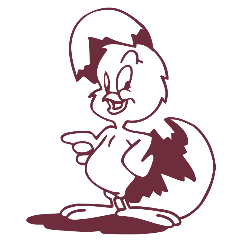 Sticker Poussin