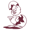 Sticker Poussin
