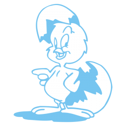 Sticker Poussin