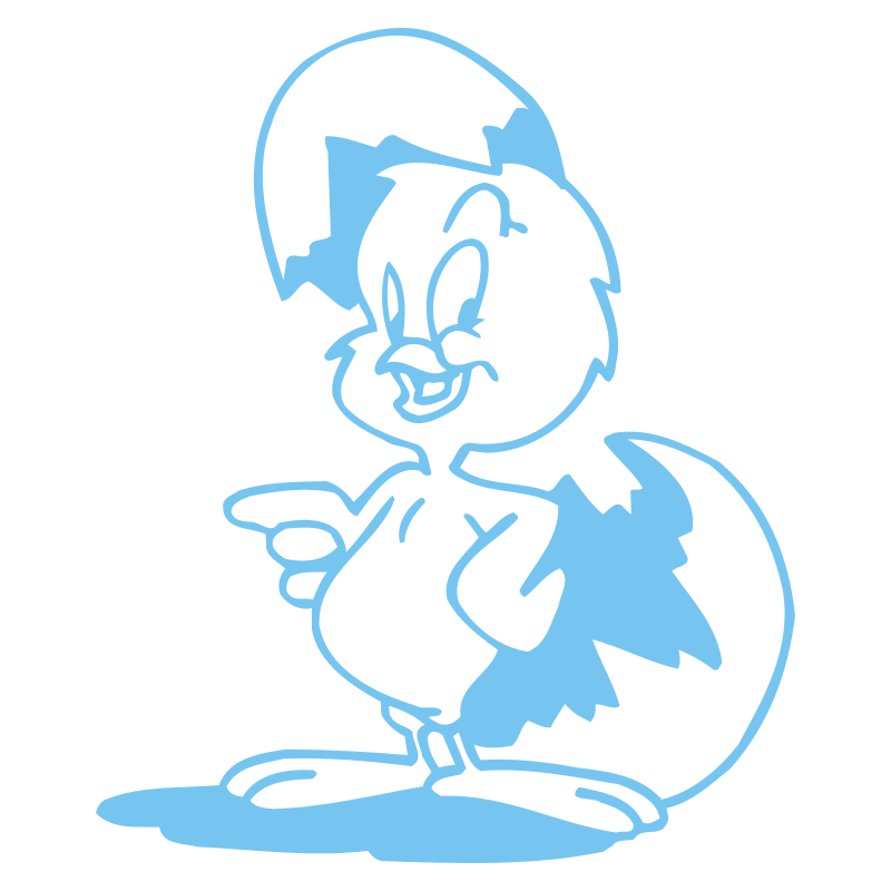 Sticker Poussin