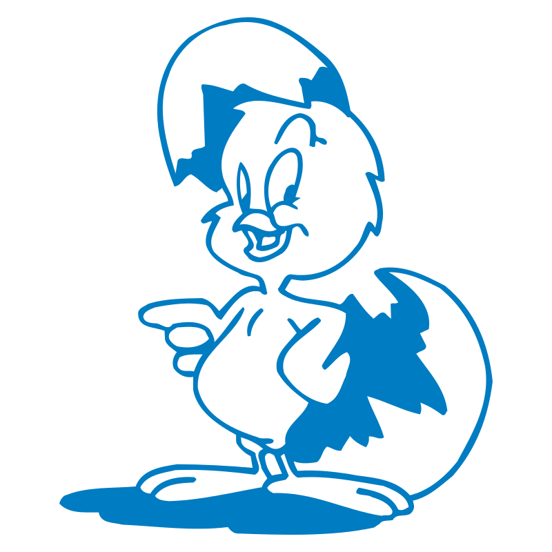 Sticker Poussin