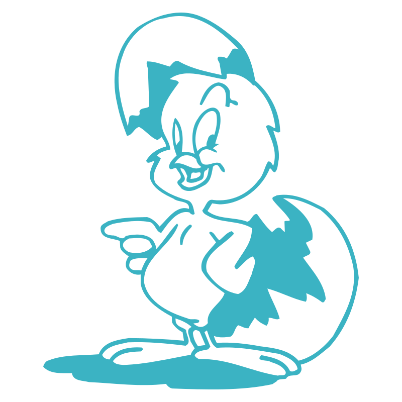Sticker Poussin