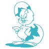 Sticker Poussin