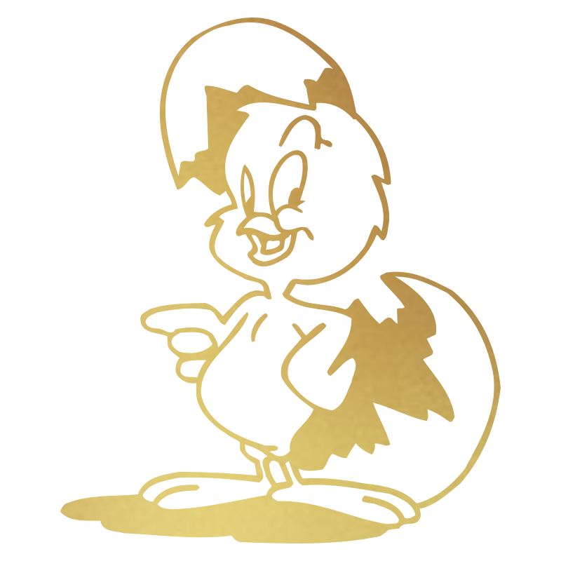 Sticker Poussin