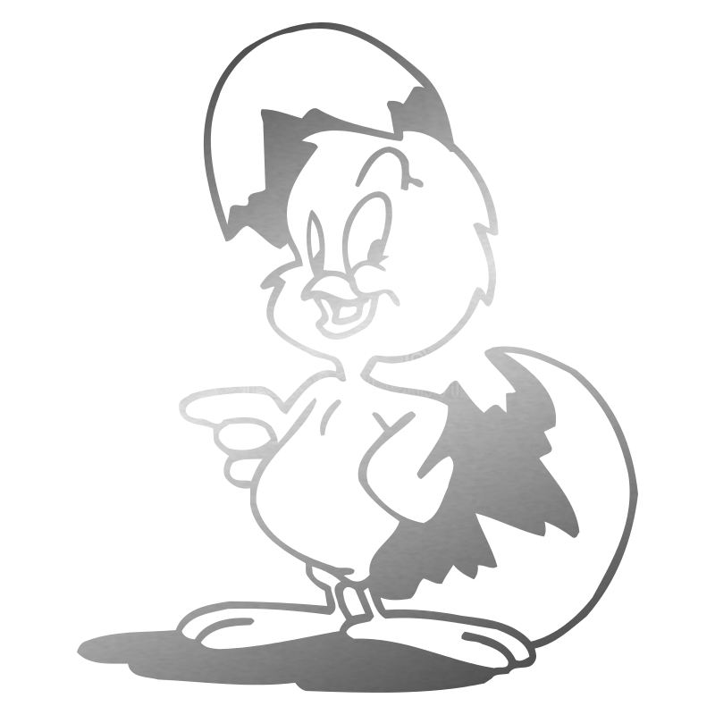 Sticker Poussin
