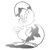 Sticker Poussin