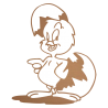 Sticker Poussin