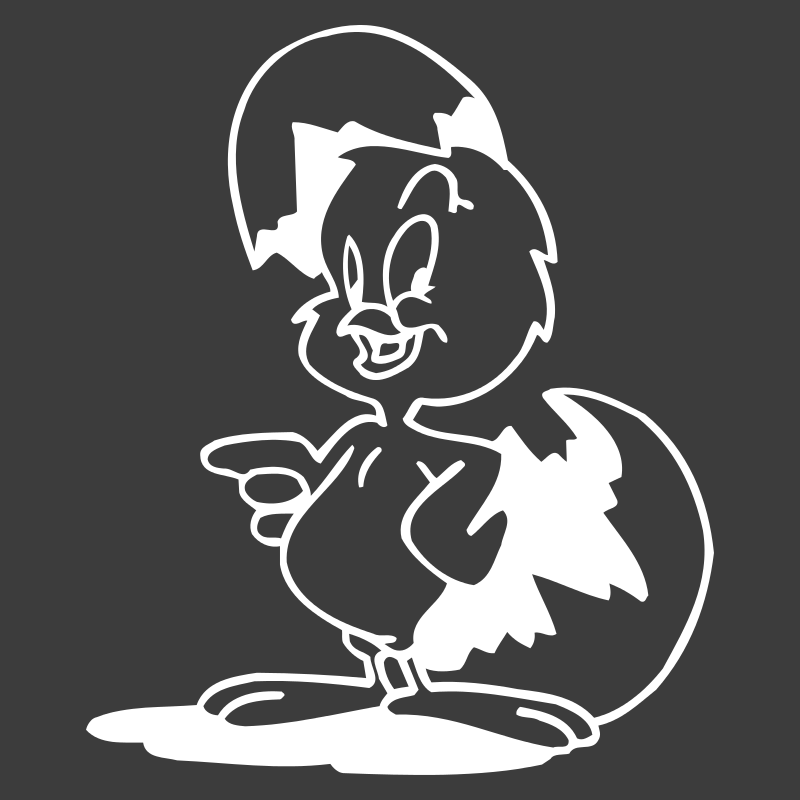 Sticker Poussin