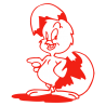 Sticker Poussin